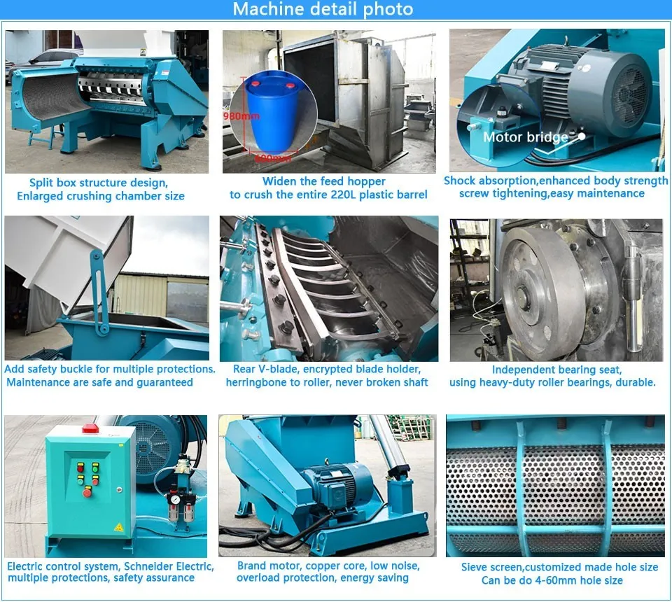barrel shredding equipment